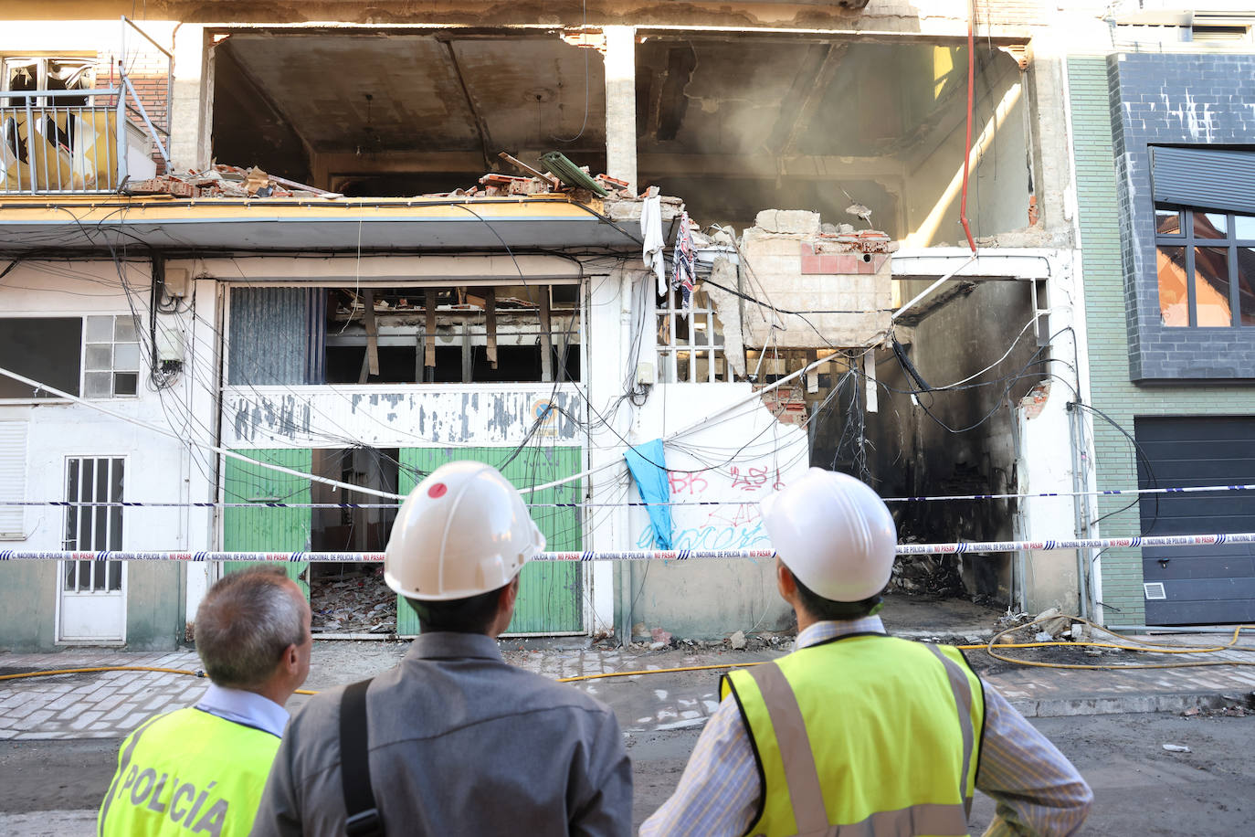 Explosión en un edificio de viviendas en la calle Goya de Valladolid