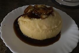 El postre, listo para saborear.