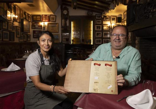 Cecilia Alvarracín y Luis Miguel Vázquez, propietarios del restaurante La Solana.