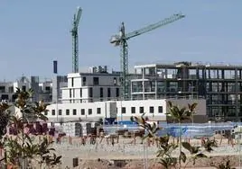 Construcción de nueva vivienda en el entorno de El Peral, en Valladolid.