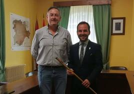 Jesús Mediavilla y Cristian Delgado, alcaldes de Brañosera y Barruelo, respectivamente.