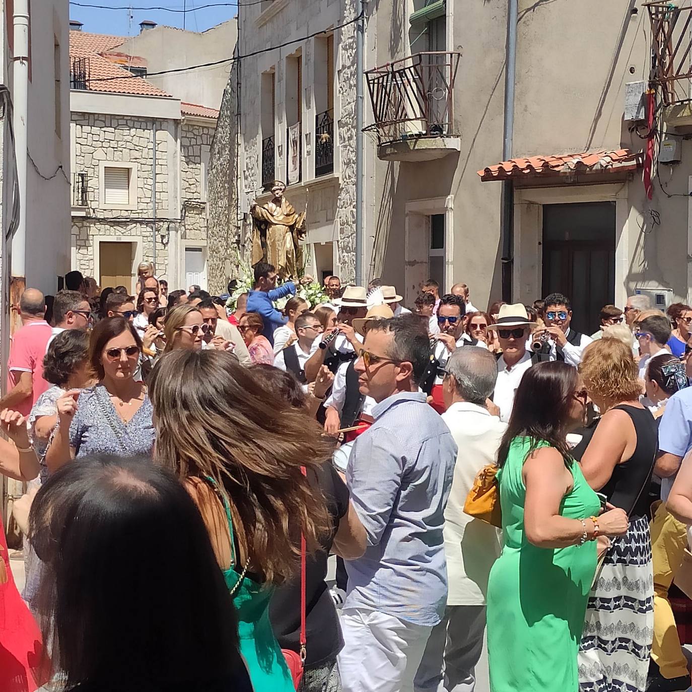 Los habitantes de Campaspero han salido a celebrar el día de su patrón