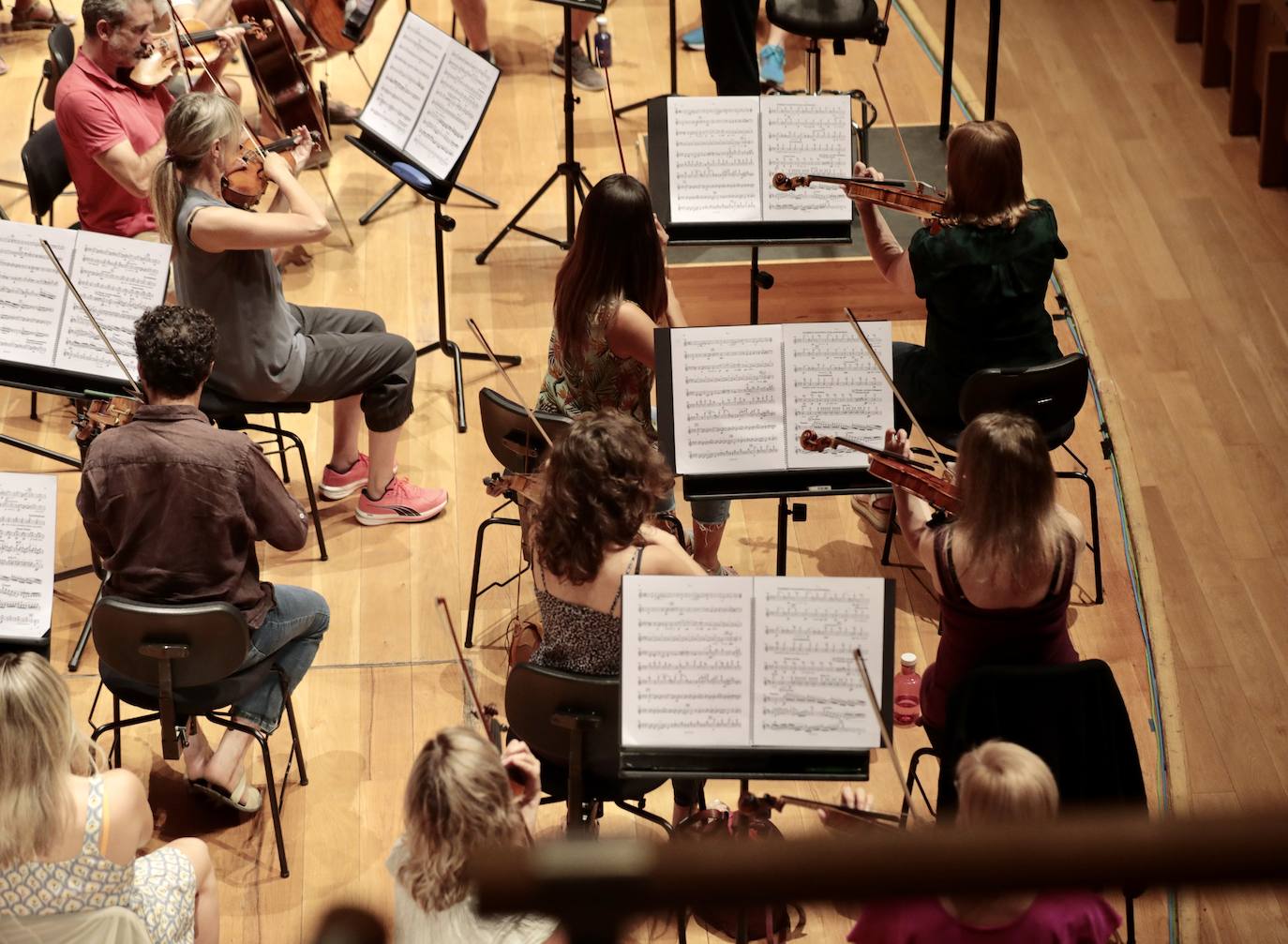 Ensayo de la Orquesta Sinfónica de Castilla y León en el Centro Cultural Miguel Delibes