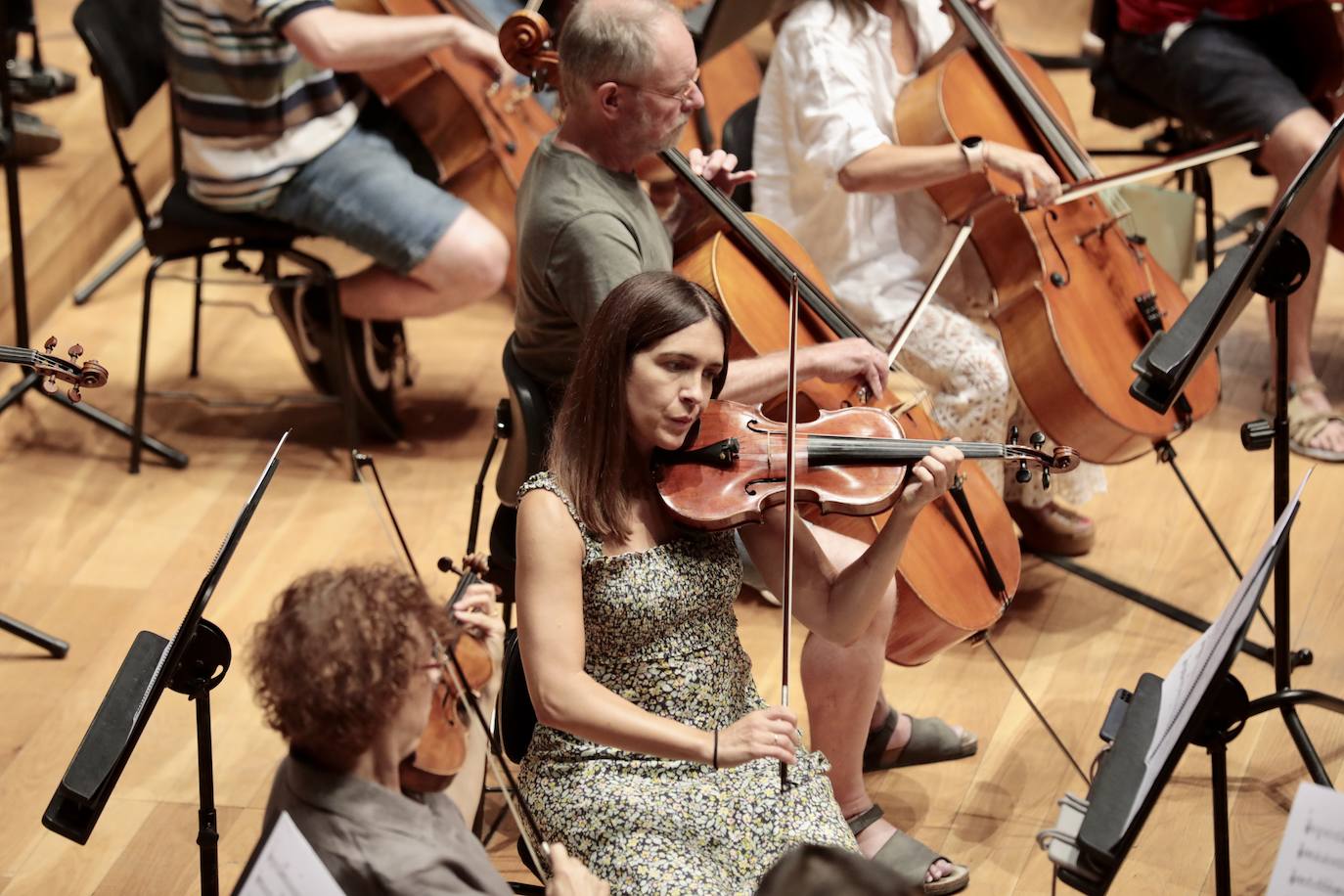 Ensayo de la Orquesta Sinfónica de Castilla y León en el Centro Cultural Miguel Delibes