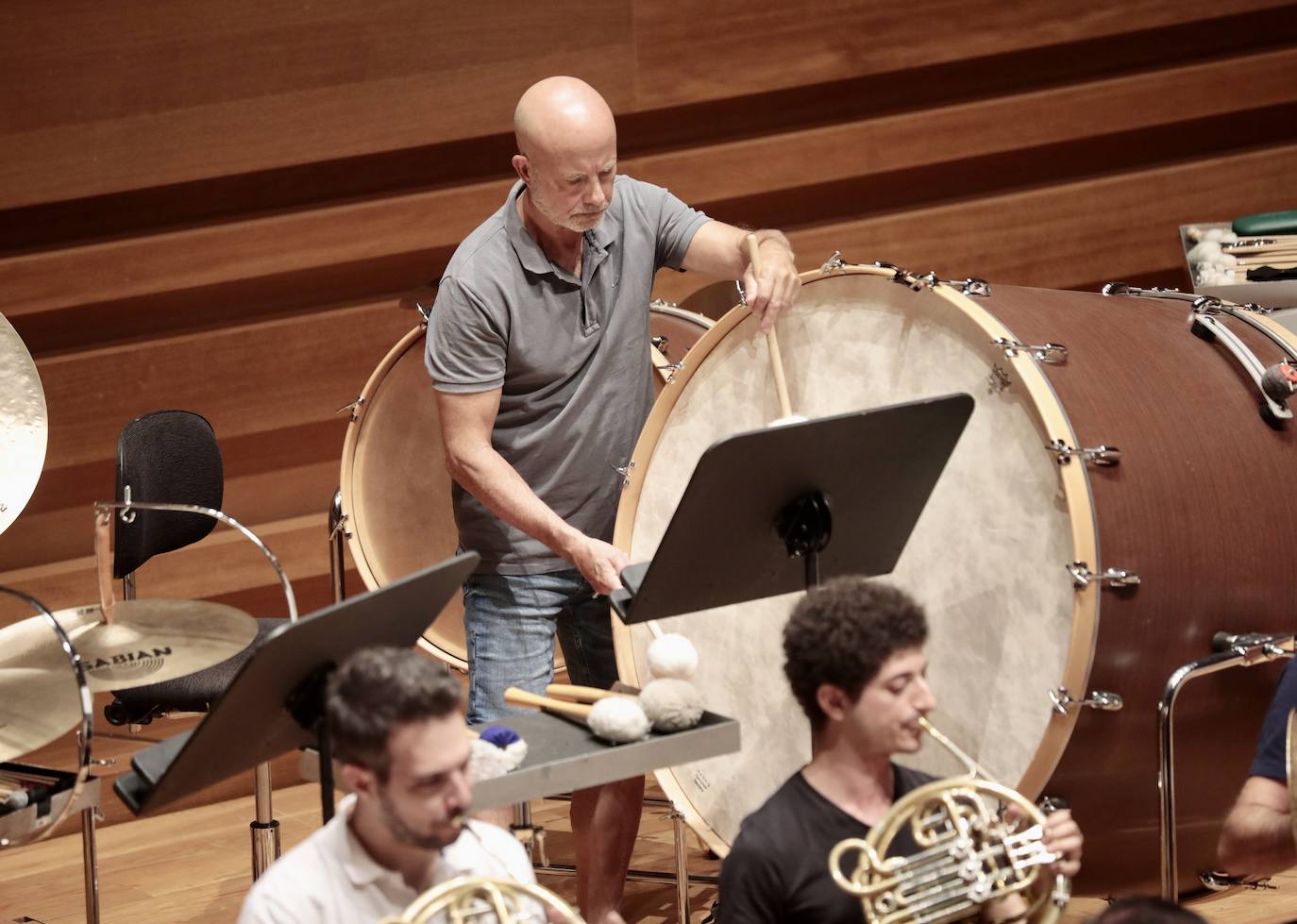 Ensayo de la Orquesta Sinfónica de Castilla y León en el Centro Cultural Miguel Delibes