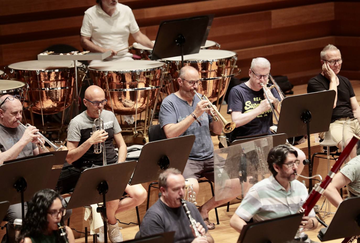 Ensayo de la Orquesta Sinfónica de Castilla y León en el Centro Cultural Miguel Delibes