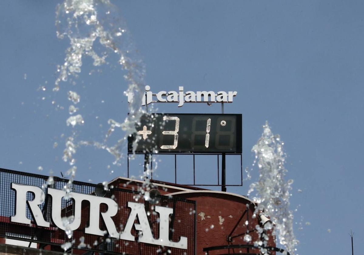 Temperaturas altas en Valladolid.