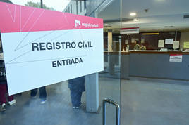 Sede del Registro Civil de Valladolid, en los juzgados de la calle Torrecilla.