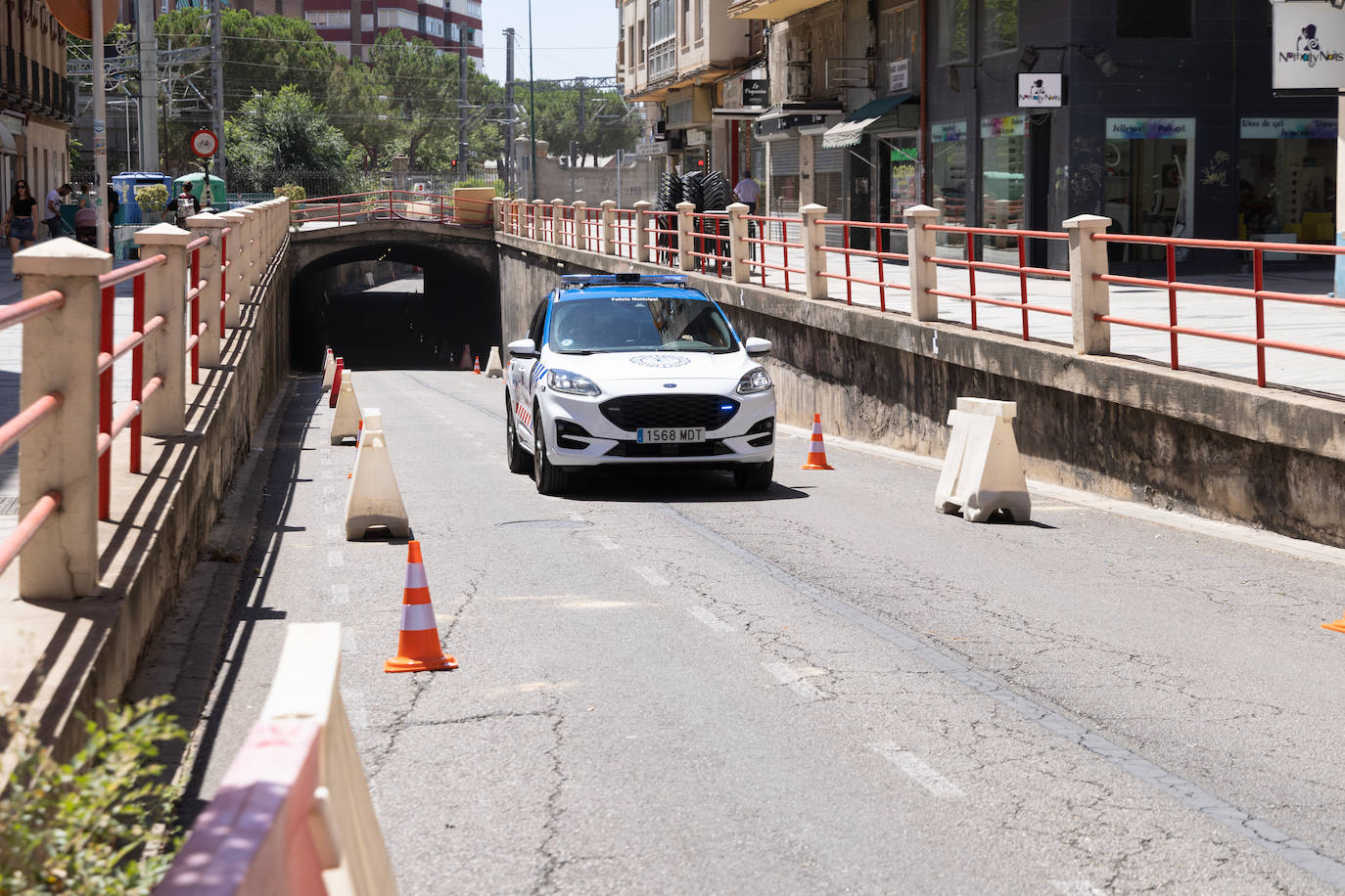 Apertura del paso peatonal bajo las vías entre Delicias y Panaderos