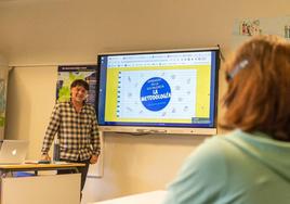 Clase especial de introducción al estudio del alemán en la Escuela de Idiomas.