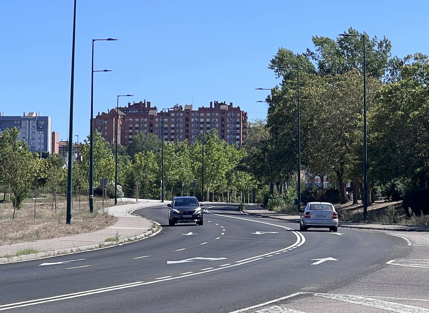 El nuevo asfalto para la etapa de La Vuelta a España en Valladolid, en imágenes