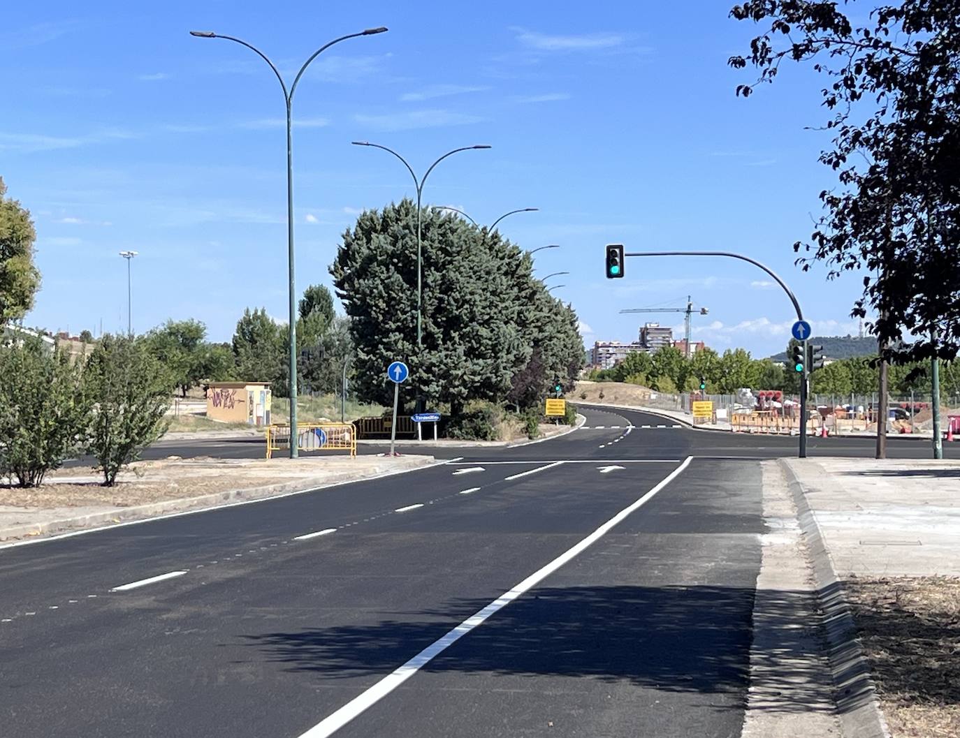 El nuevo asfalto para la etapa de La Vuelta a España en Valladolid, en imágenes