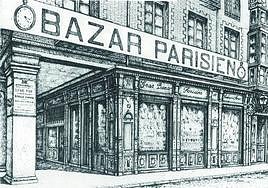 Fachada del Bazar Parisien, luego joyería Ambrosio Pérez en Valladolid.