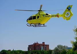 Helicóptero de Sacyl.