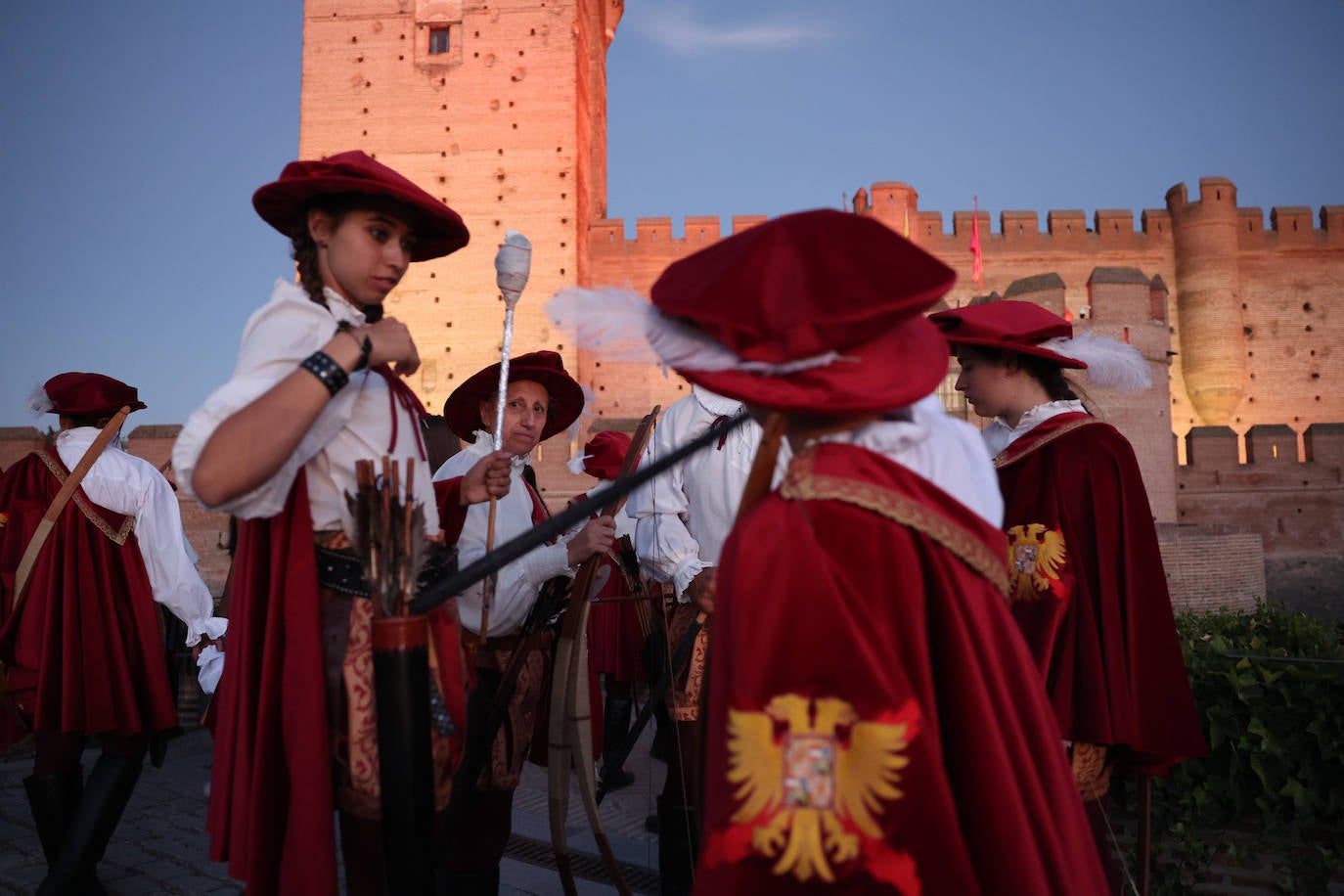Desfile de antorchas en la Feria Renacentista de Medina del Campo
