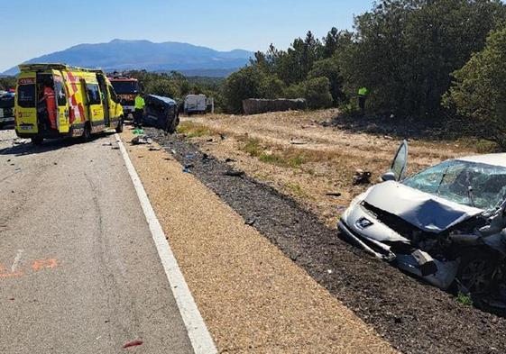 Accidente en el que ha fallecido una joven en Matalebreras.