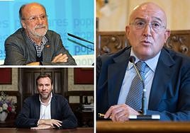 Los tres últimos alcaldes de Valladolid.
