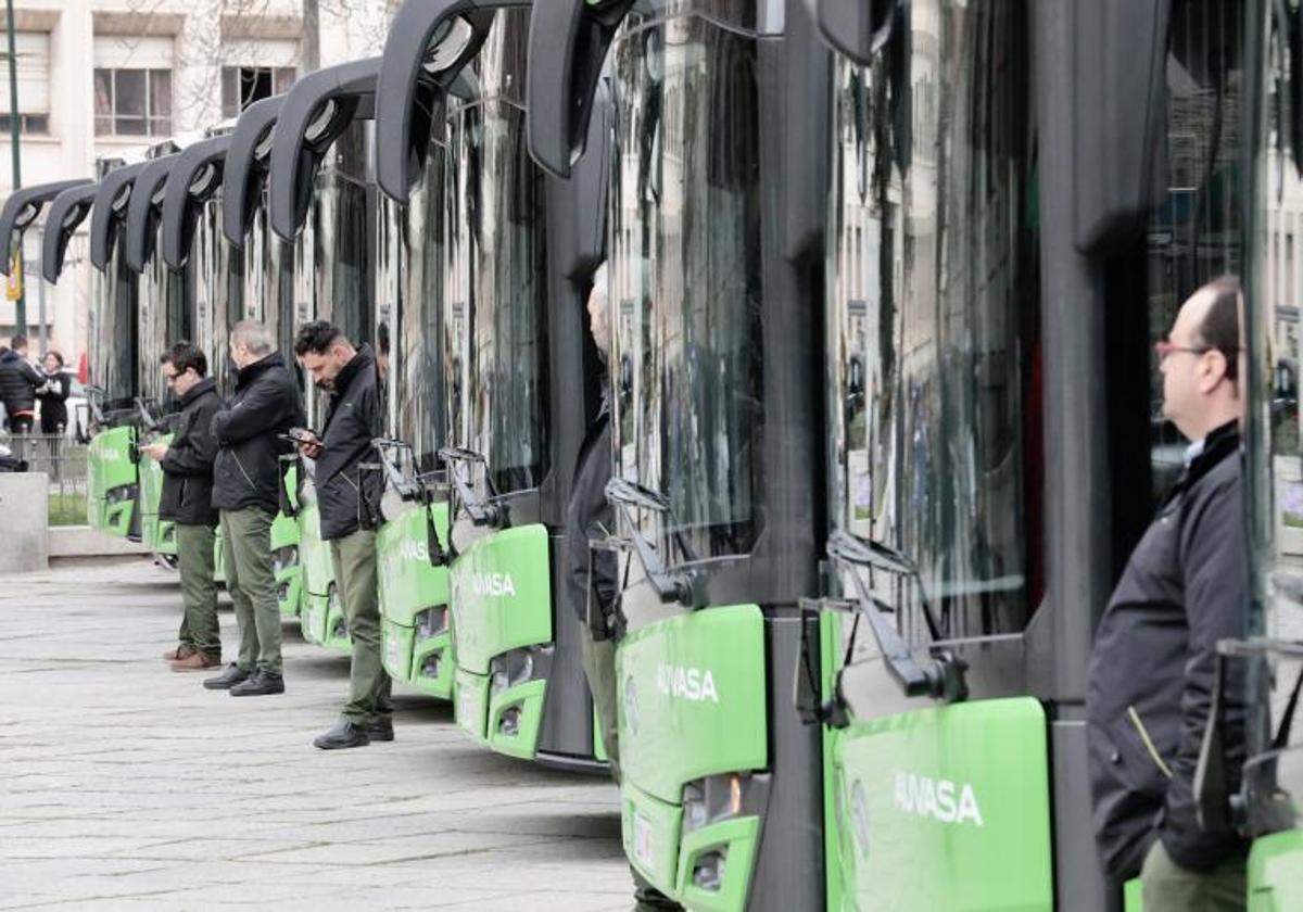 Autobuses de Auvasa.