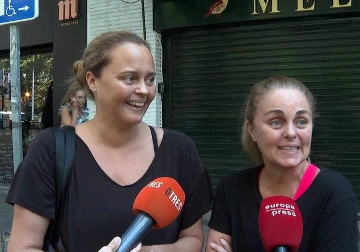 Las hermanas Carmen Morales y Shaila Dúrcal.