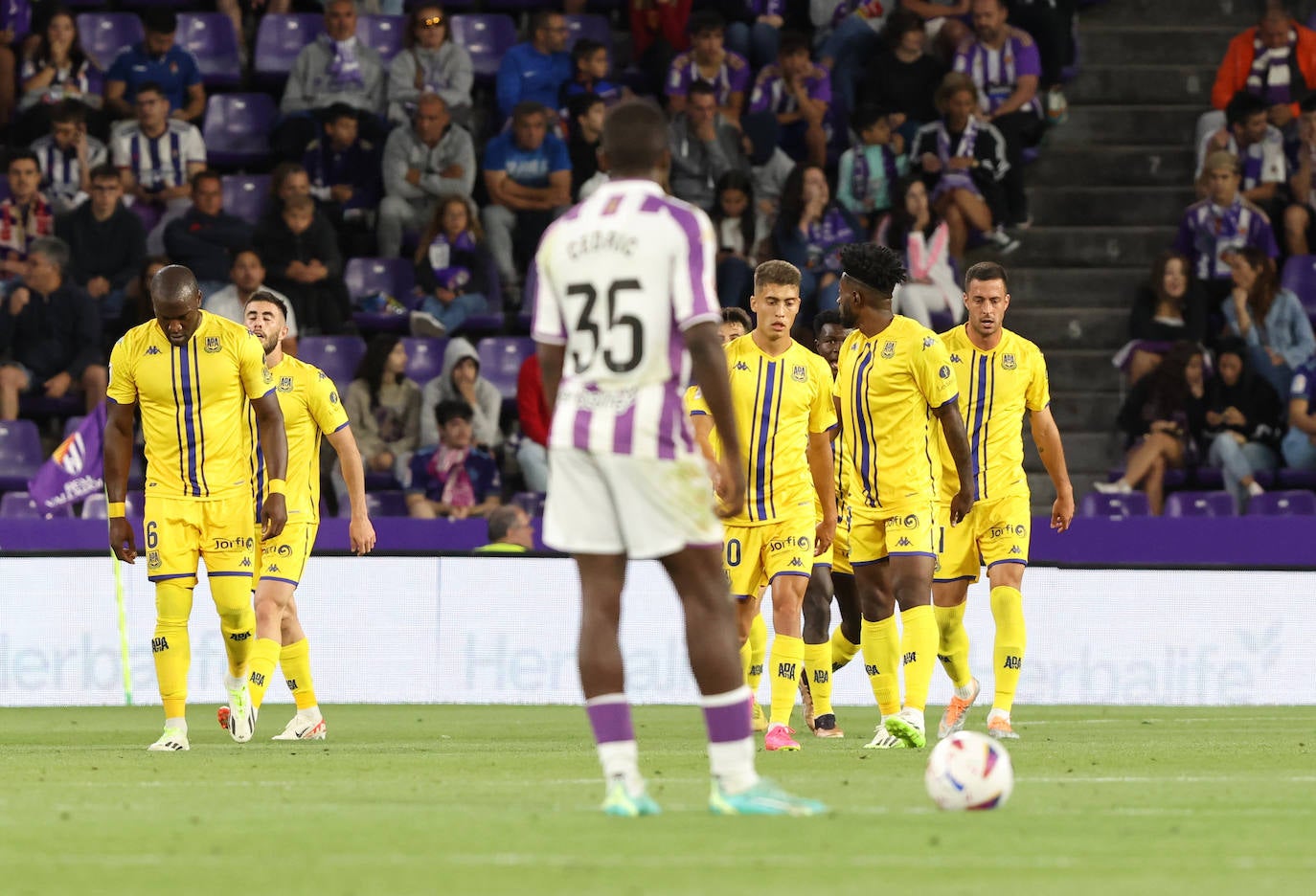 El partido entre en Real Valladolid y el Alcorcón, en imágenes (1/3)