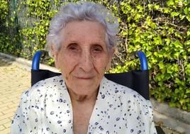 Bernarda Díez durante su último y reciente paseo