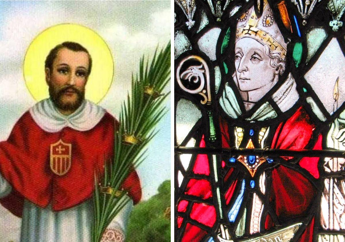 San Ramón Nonato y San Aidano de Lindisfarne.