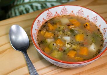 Sopa de puerros y zanahoria en menos de una hora