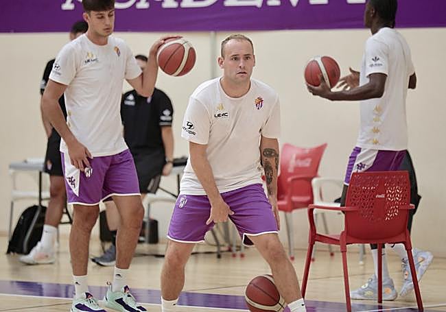 Schmidt, en uno de los ejercicios de pretemporada.