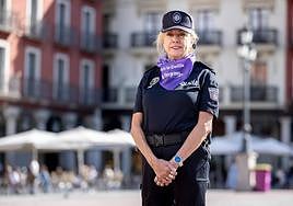 Julia González Calleja, superintendente de la Policía Municipal en la Plaza Mayor