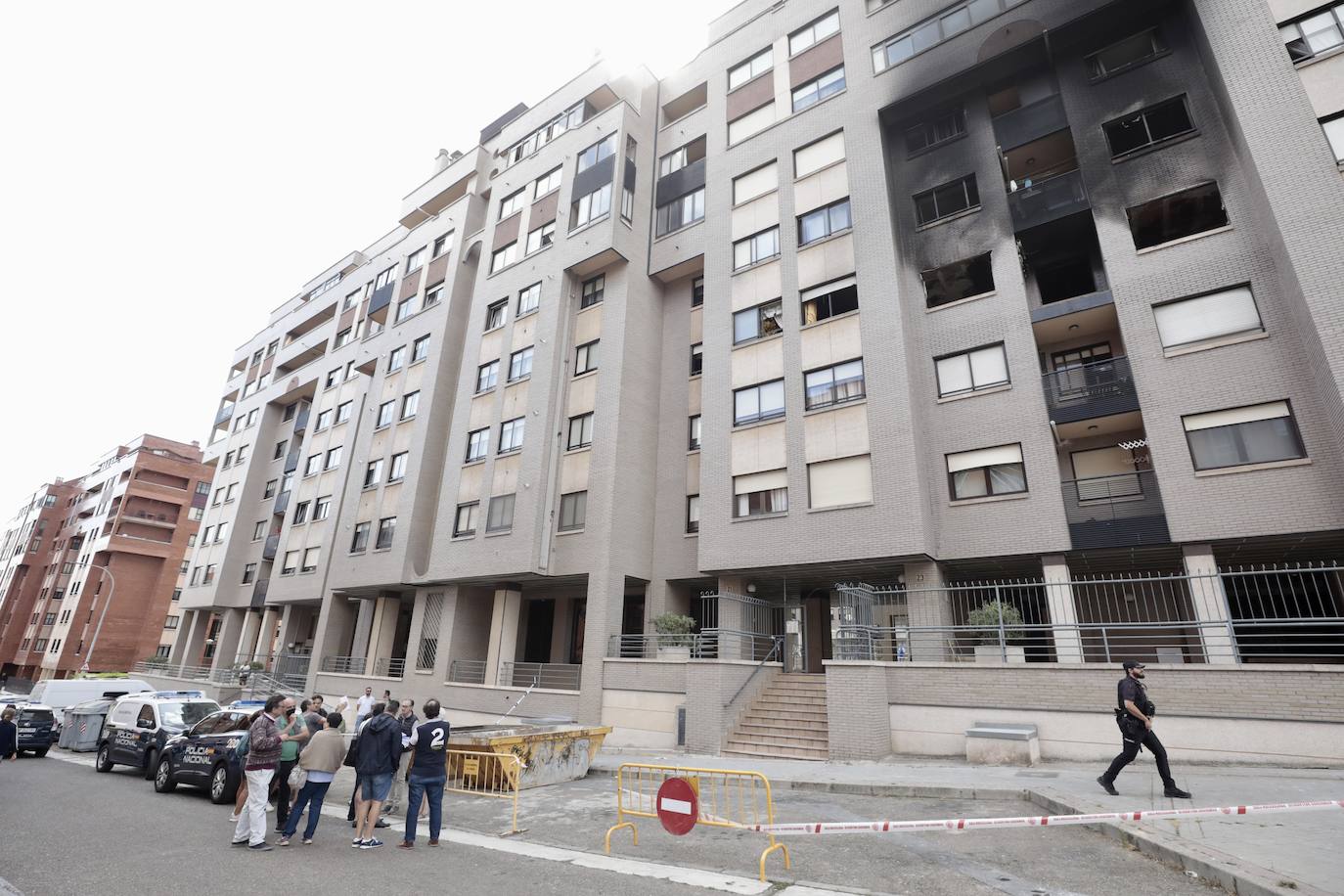 Explosión en el edificio de la calle Juan de Valladolid.