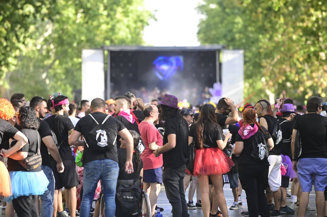 En imágenes, el ambiente previo al desfile de peñas