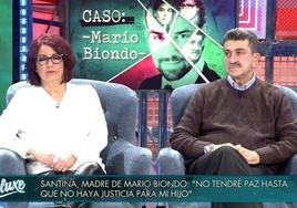 Los padres de Mario Biondo, Santina D'Alessandro y Pippo Biondo, en una entrega de 'Sálvame'.