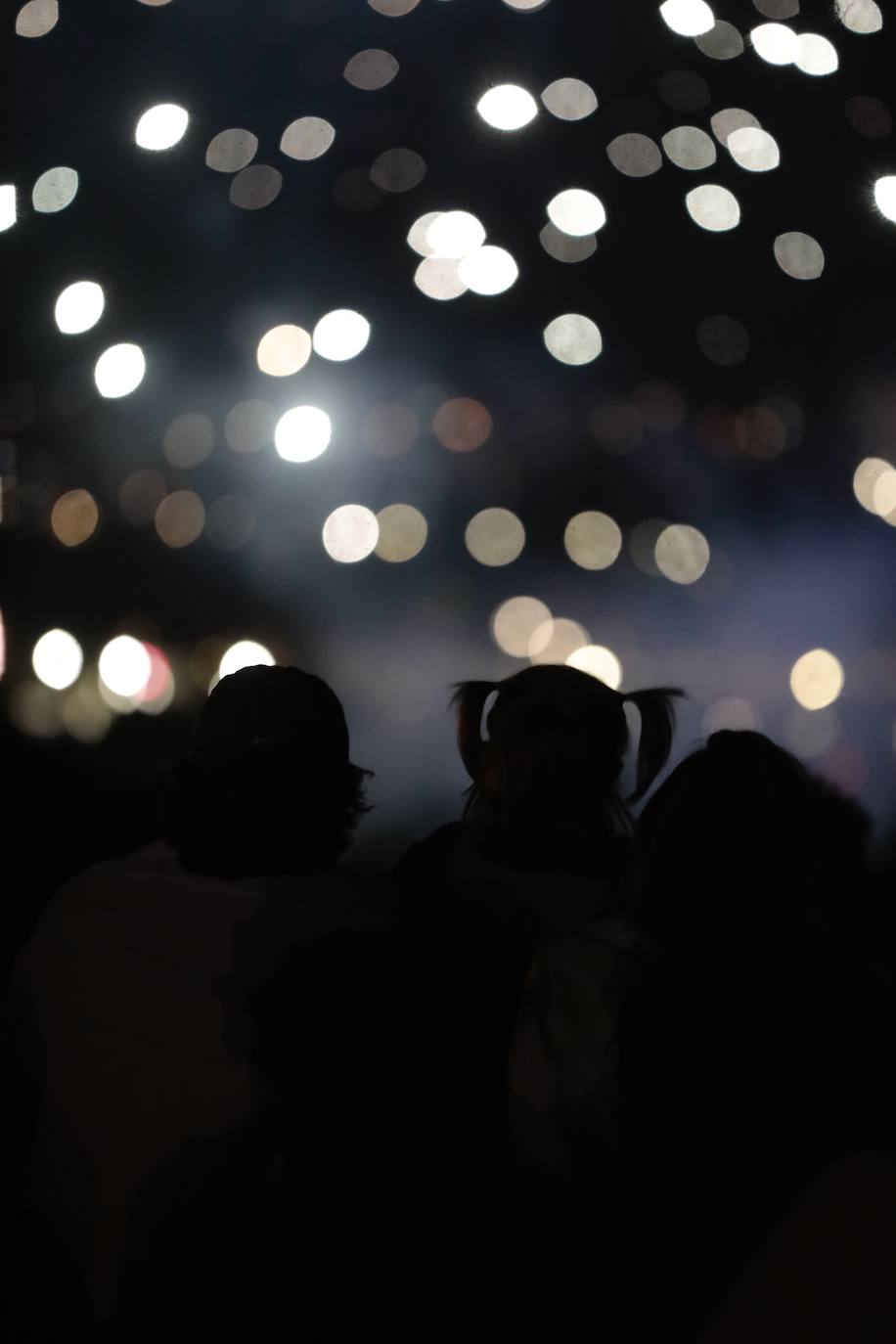 Los fuegos artificiales de la noche del martes, en imágenes