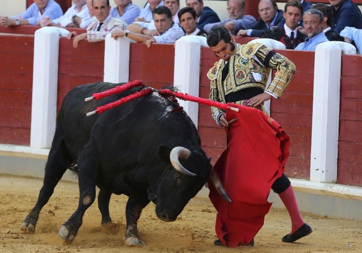 Morante, durante una corrida en las Ferias de la Virgen de San Lorenzo 2018.