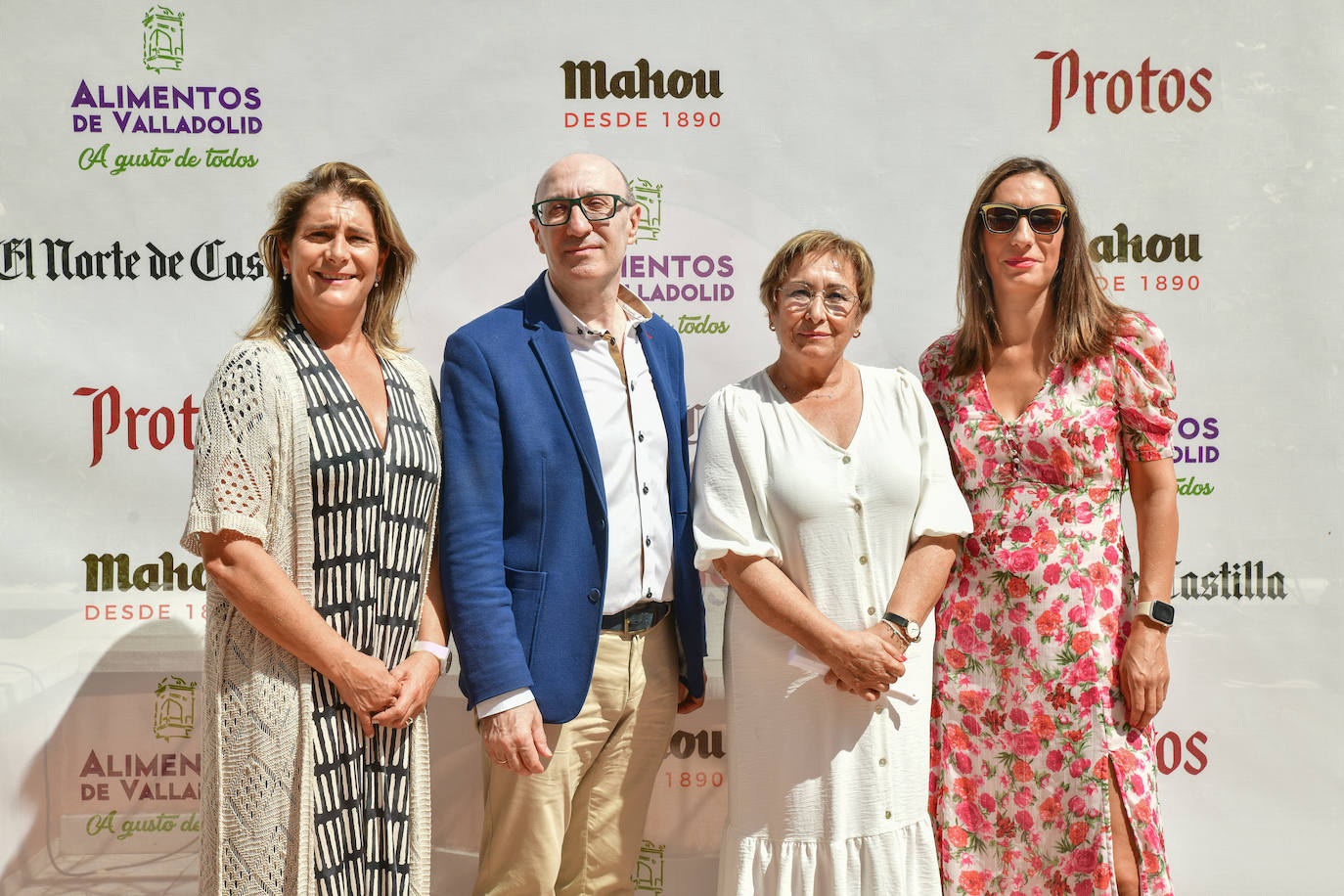 Mila Aguado, Jesús Herreras (presidente de Fecosva), Elvira Martín y Virginia García.