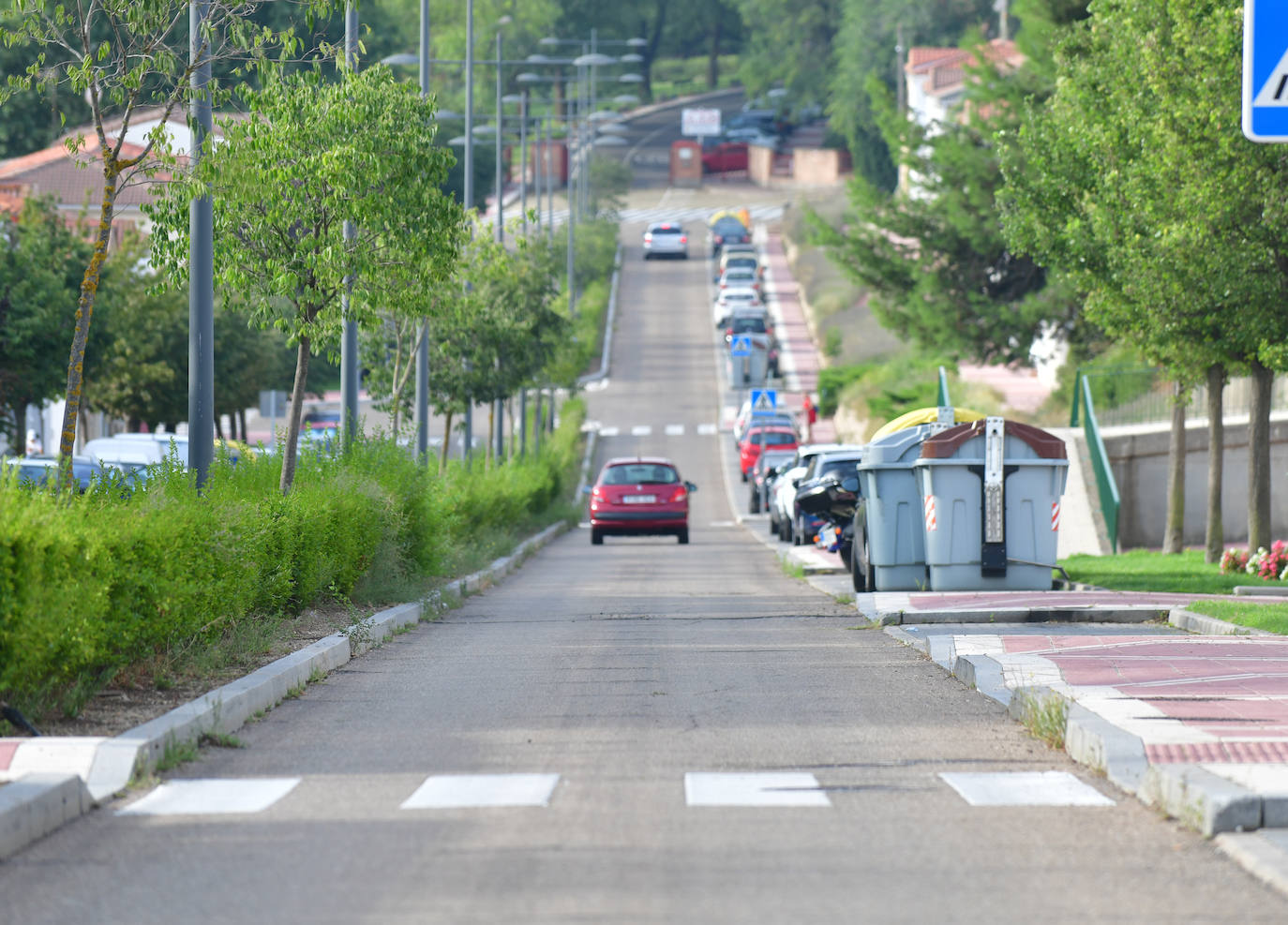 La Avenida de las Contiendas en el barrio de Girón