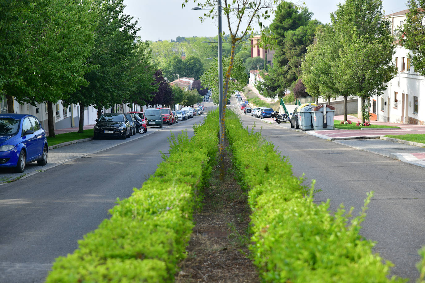 La Avenida de las Contiendas en el barrio de Girón