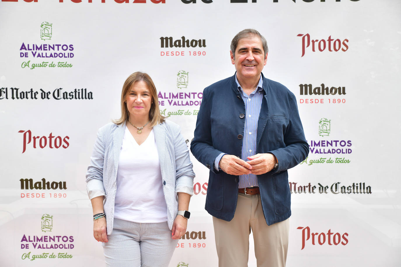 Rebeca Rico (primera teniente de alcalde de Íscar)y José Andrés Sanz (alcalde de Íscar).