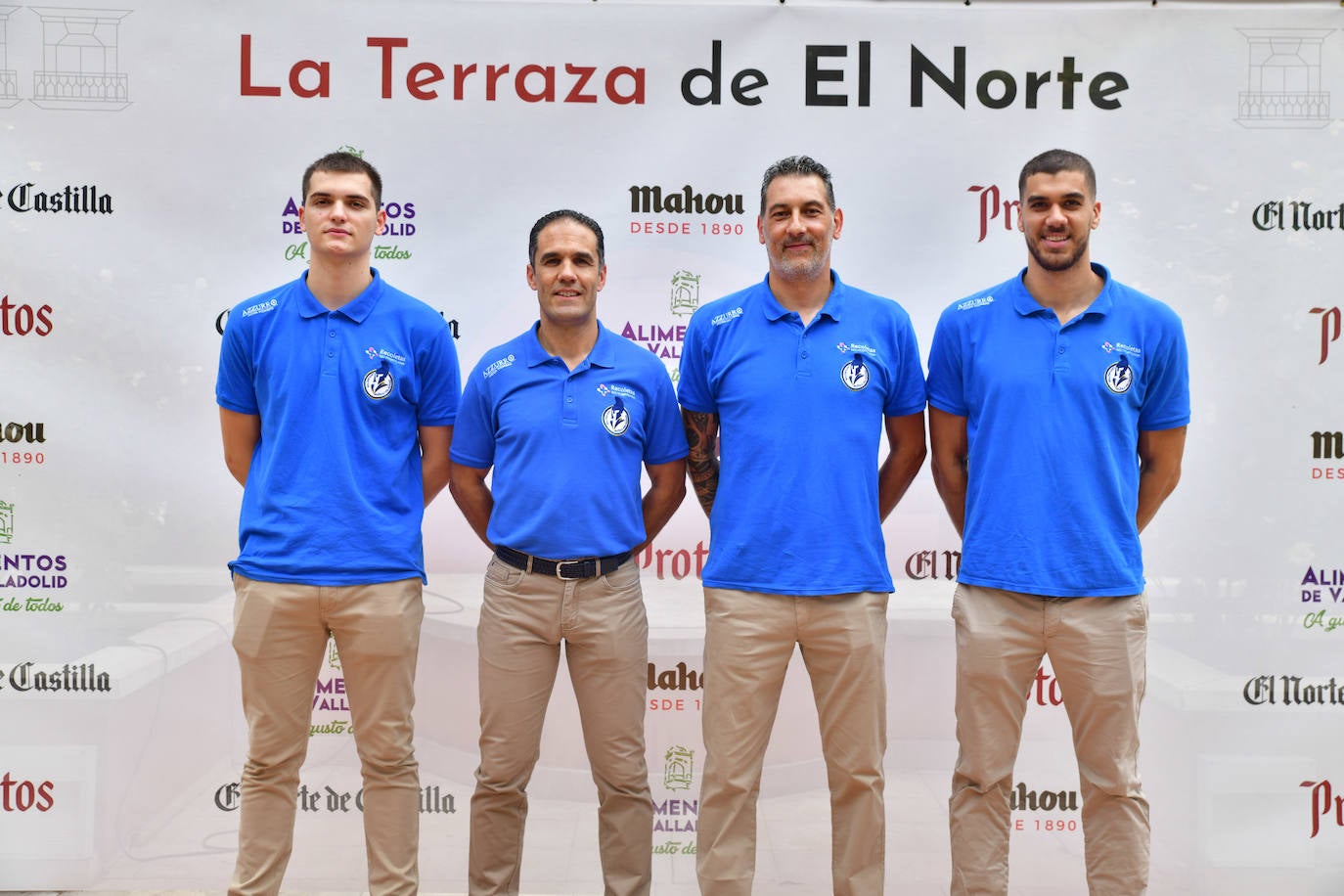 Atlético Valladolid: Pablo Herrero, Mario Arranz (presidente), Óscar Ollero y José de Toledo.