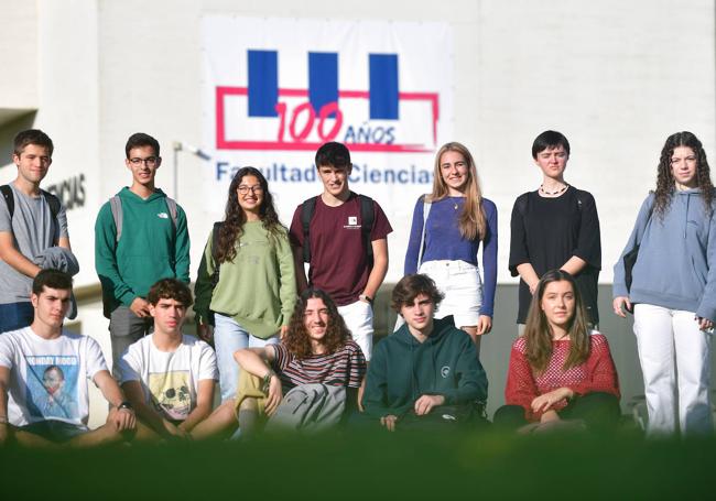 Los doce alumnos que cursan 1º del doble grado de Matemáticas y Físicas