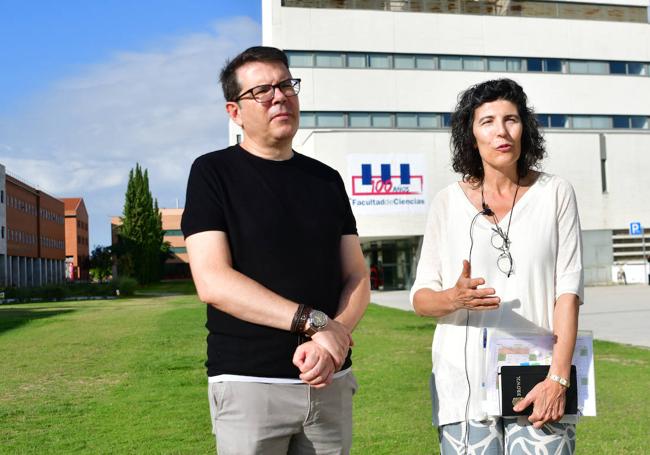 Ismael Barba y Mari Paz Calvo, coordinadores de Física y Matemáticas deL doble grado