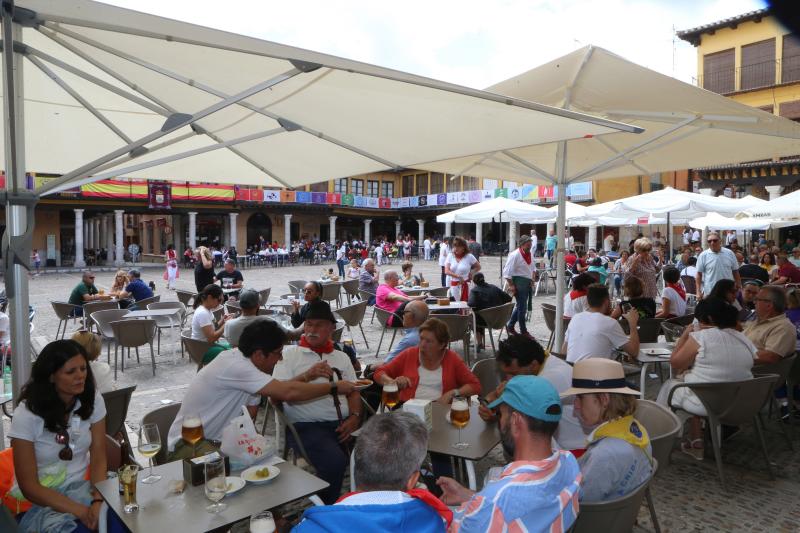 Este era el ambiente de Tordesillas durante la tarde.