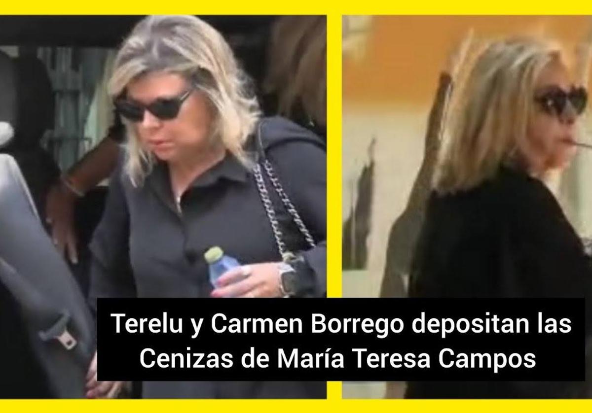 Terelu Campos y Carmen Borrego, en la Hermandad de la Paloma.