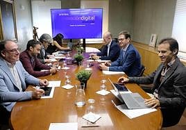 Julio César de Miguel, Yuri Torres, Benjamín Sahelices, Miguel Calvo, Goyo Ezama y Antonio Ibáñez.