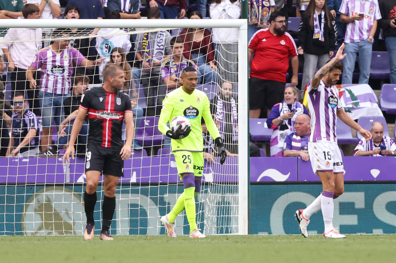 El partido entre el Real Valladolid y el Cartagena, en imágenes