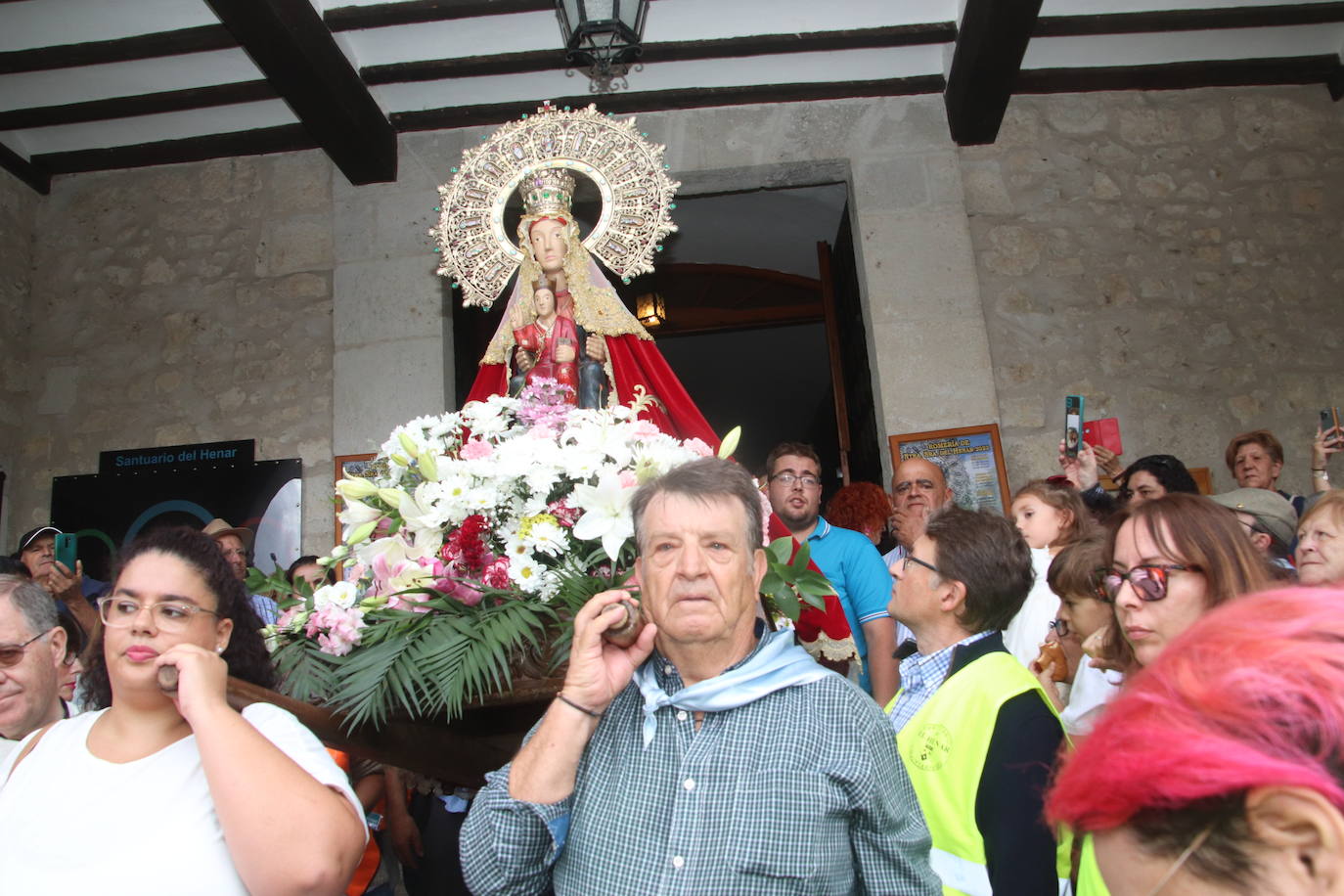 Romería de la Virgen del Henar pasada por agua