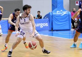 Sergi Costa, en el partido frente al Tizona Burgos de este domingo.