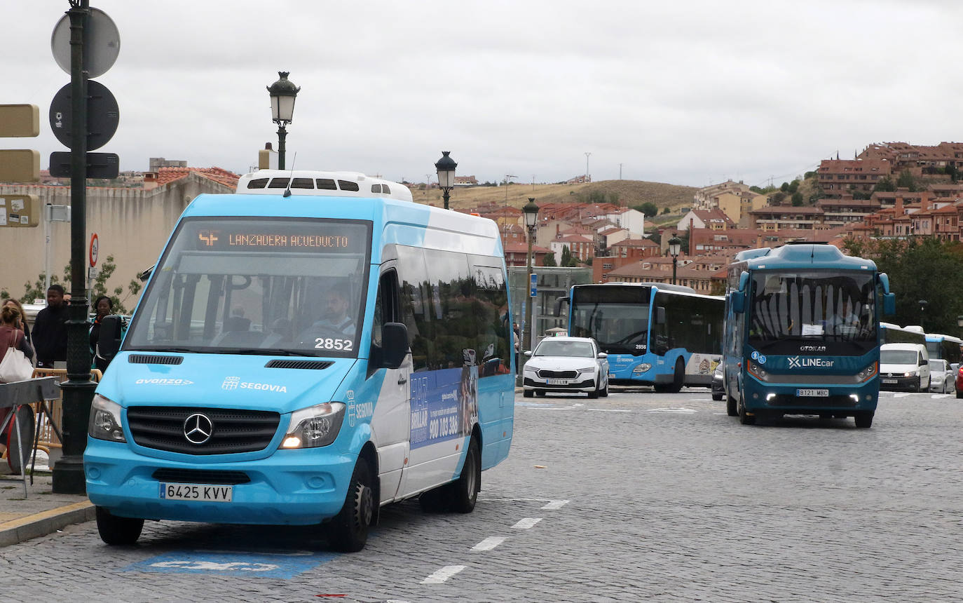 Primer ensayo con lanzaderas desde el Acueducto