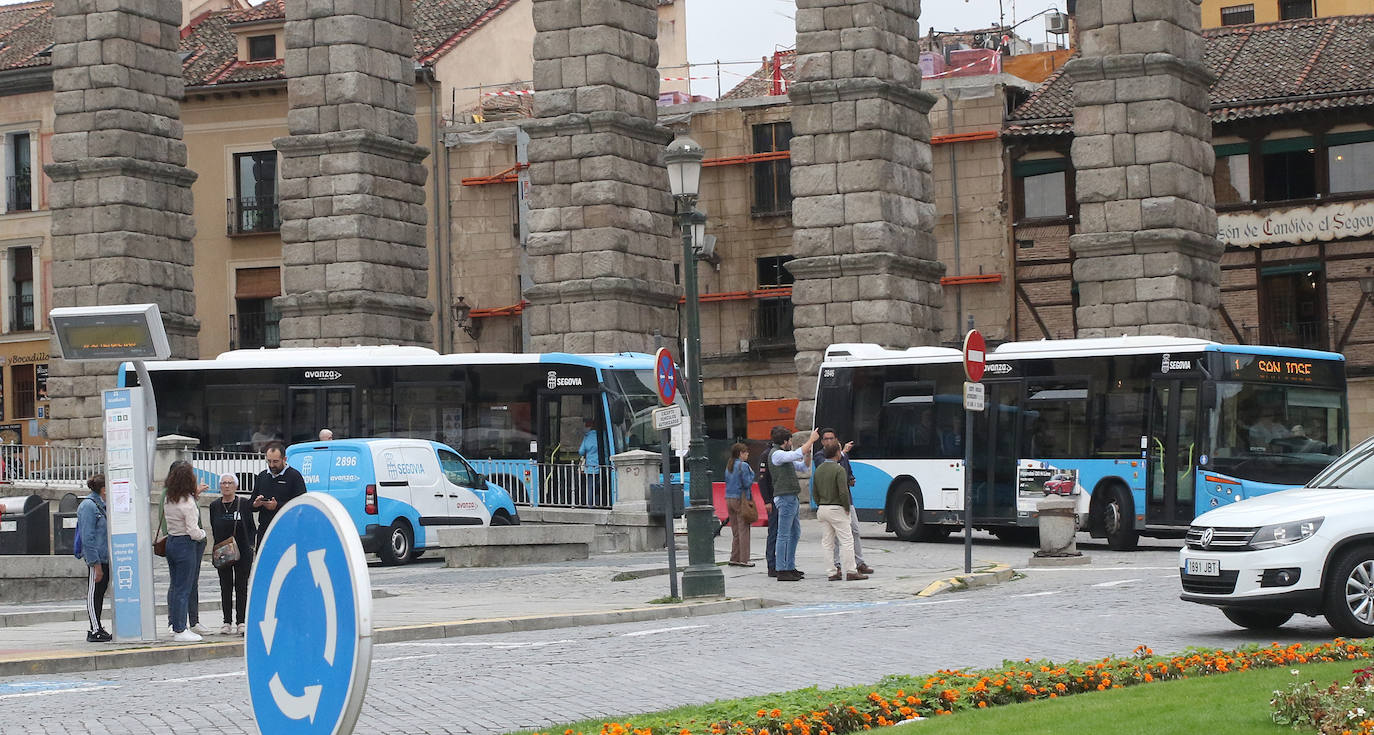 Primer ensayo con lanzaderas desde el Acueducto