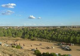 El encierro por el campo dejó bonitas estampas para el recuerdo